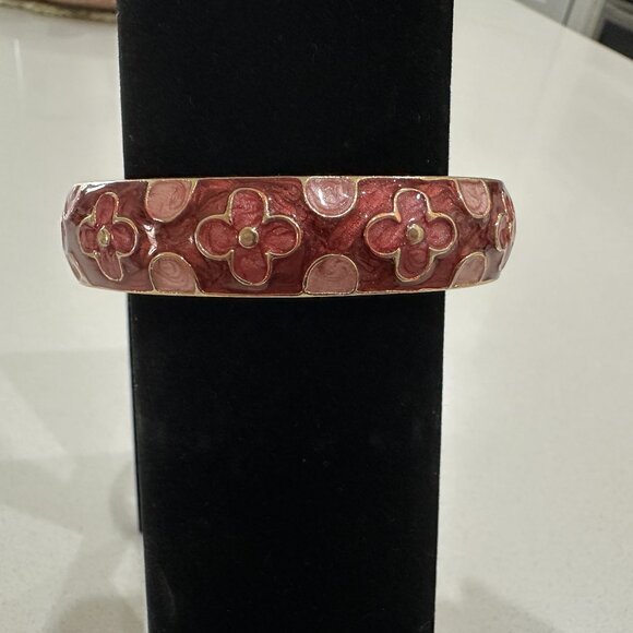 Vintage Cloisonne Clamper Bracelet - Picture 5 of 8